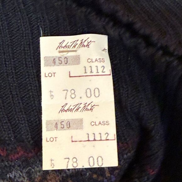 VTG Tricots St Raphael 100% Pure Virgin Wool Mens Button Down Sweater Ve… - Picture 7 of 14